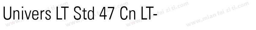 Univers LT Std 47 Cn LT字体转换